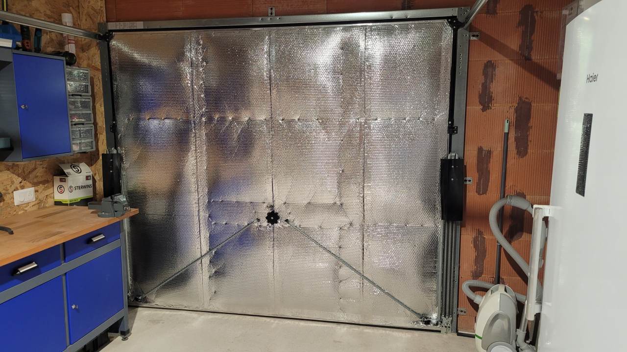 Projet isolation porte de garage