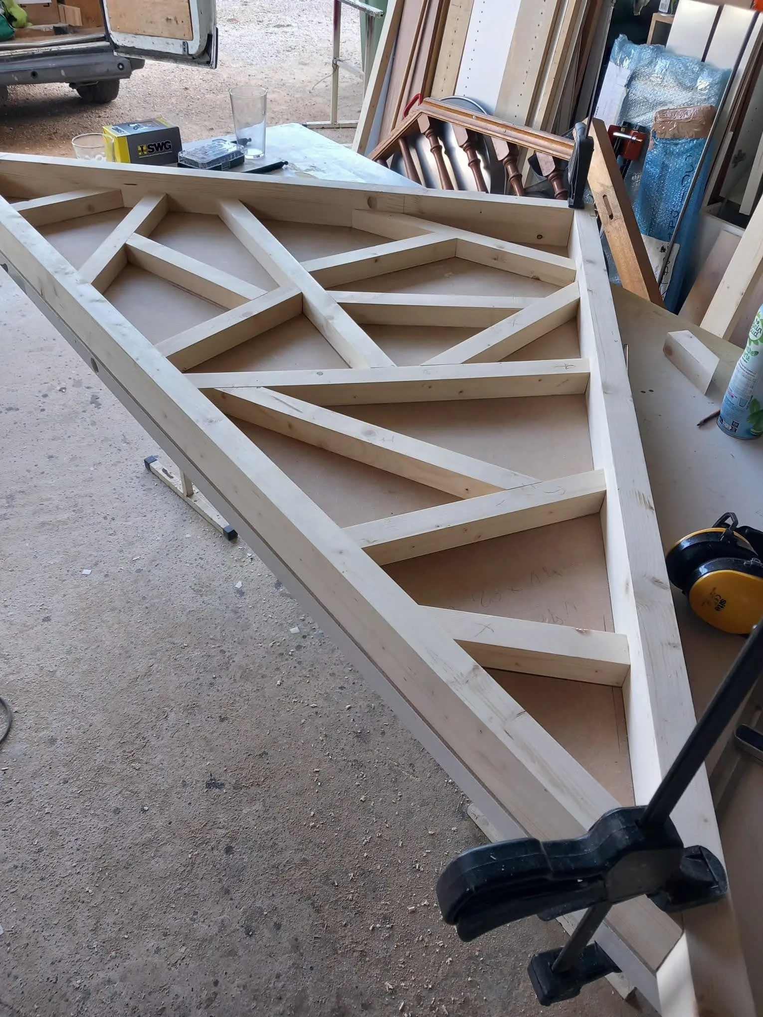 before : Pose rembarde escalier design